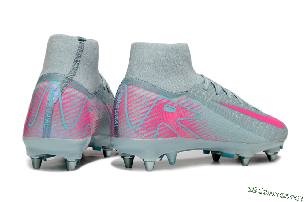 Men's Nike Air Zoom Mercurial Superfly 10 Elite SG Football Boots - Jade/Pink 6