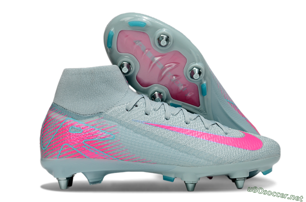 Men's Nike Air Zoom Mercurial Superfly 10 Elite SG Football Boots - Jade/Pink 2