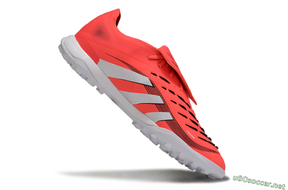 Men's Adidas Predator Elite Foldover Tongue TF Football Shoes - Red/White/Black 4