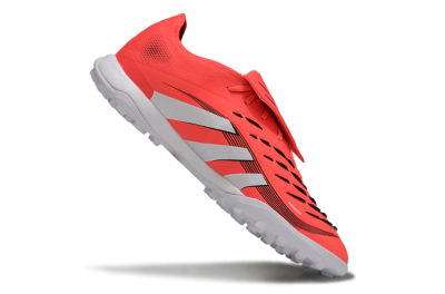 Men's Adidas Predator Elite Foldover Tongue TF Football Shoes - Red/White/Black