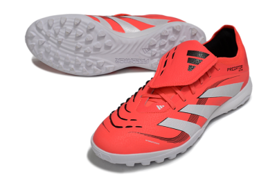 Men's Adidas Predator Elite Foldover Tongue TF Football Shoes - Red/White/Black