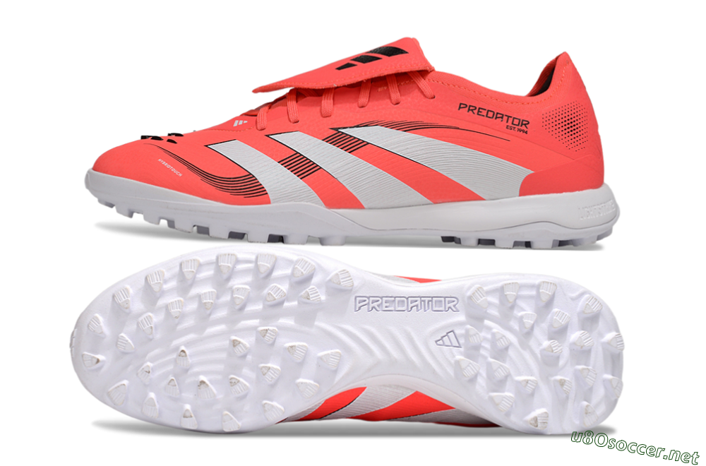 Men's Adidas Predator Elite Foldover Tongue TF Football Shoes - Red/White/Black 1