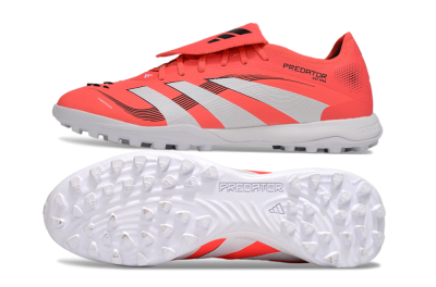 Men's Adidas Predator Elite Foldover Tongue TF Football Shoes - Red/White/Black