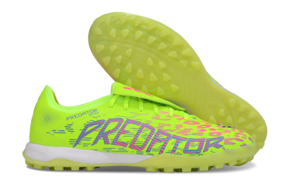 Men's Adidas Predator Elite Foldover Tongue TF Football Shoes - Yellow/Pink/White