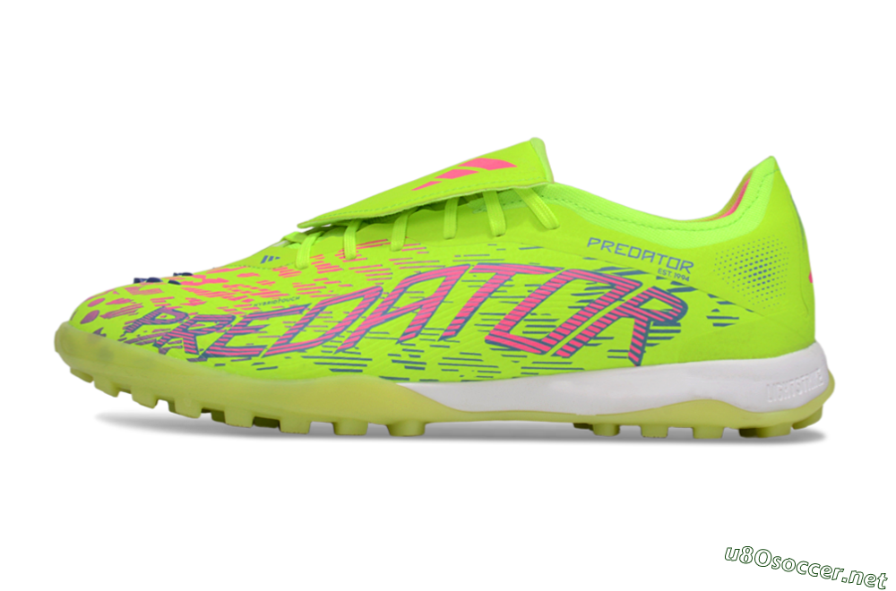 Men's Adidas Predator Elite Foldover Tongue TF Football Shoes - Yellow/Pink/White 0