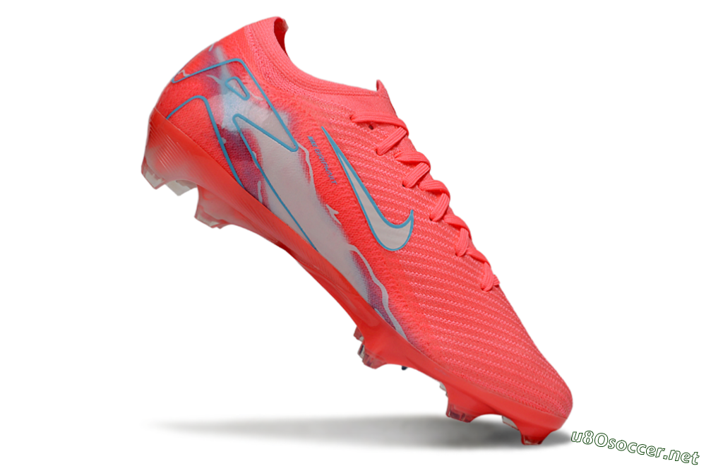 Unisex Nike Air Zoom Mercurial Vapor 16 Elite FG Football Boots - Red/Jade/Grey 4