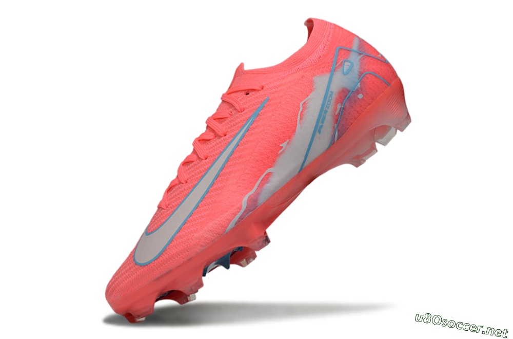 Unisex Nike Air Zoom Mercurial Vapor 16 Elite FG Football Boots - Red/Jade/Grey 5
