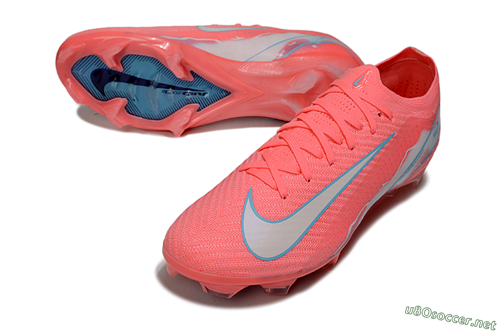 Unisex Nike Air Zoom Mercurial Vapor 16 Elite FG Football Boots - Red/Jade/Grey 3