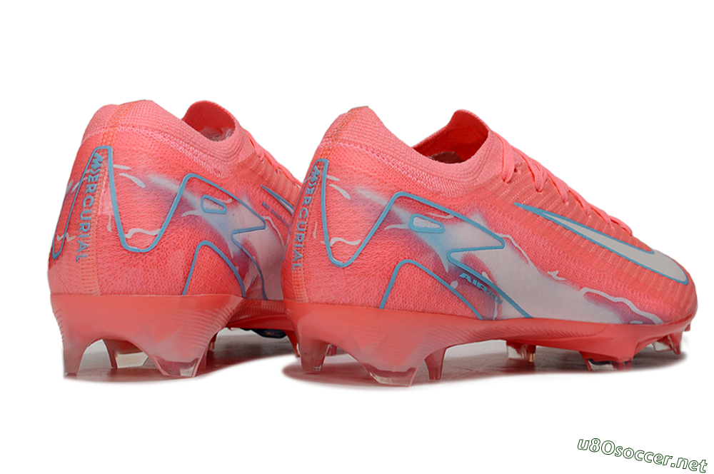 Unisex Nike Air Zoom Mercurial Vapor 16 Elite FG Football Boots - Red/Jade/Grey 6