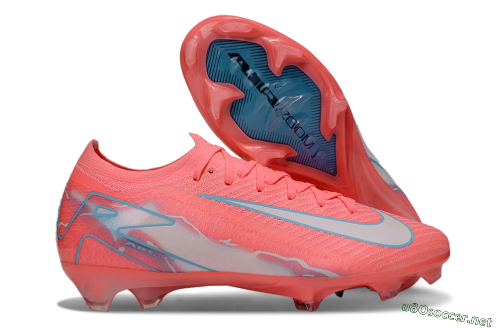 Unisex Nike Air Zoom Mercurial Vapor 16 Elite FG Football Boots - Red/Jade/Grey 2