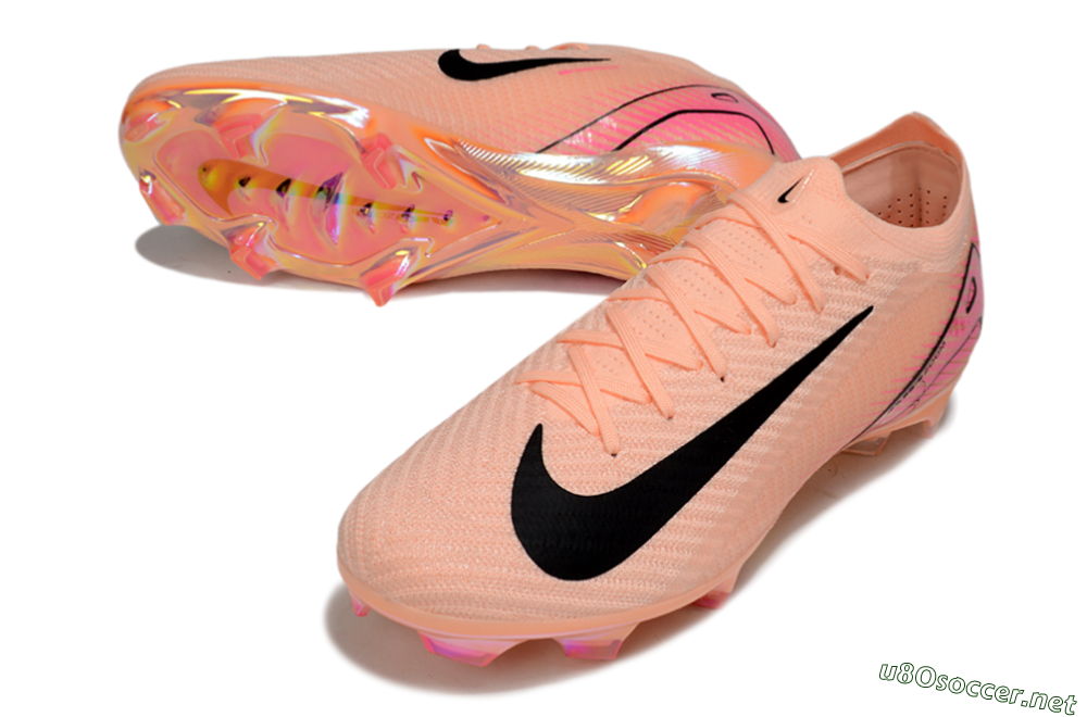 Unisex Nike Air Zoom Mercurial Vapor 16 Elite FG Football Boots - Pink/Black/Gold 3