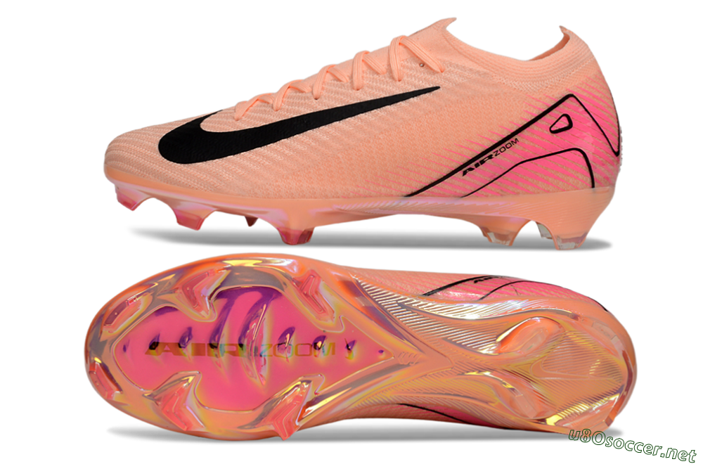 Unisex Nike Air Zoom Mercurial Vapor 16 Elite FG Football Boots - Pink/Black/Gold 1