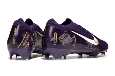 Unisex Nike Air Zoom Mercurial Vapor 16 Elite FG Football Boots - Purple/White/Gold