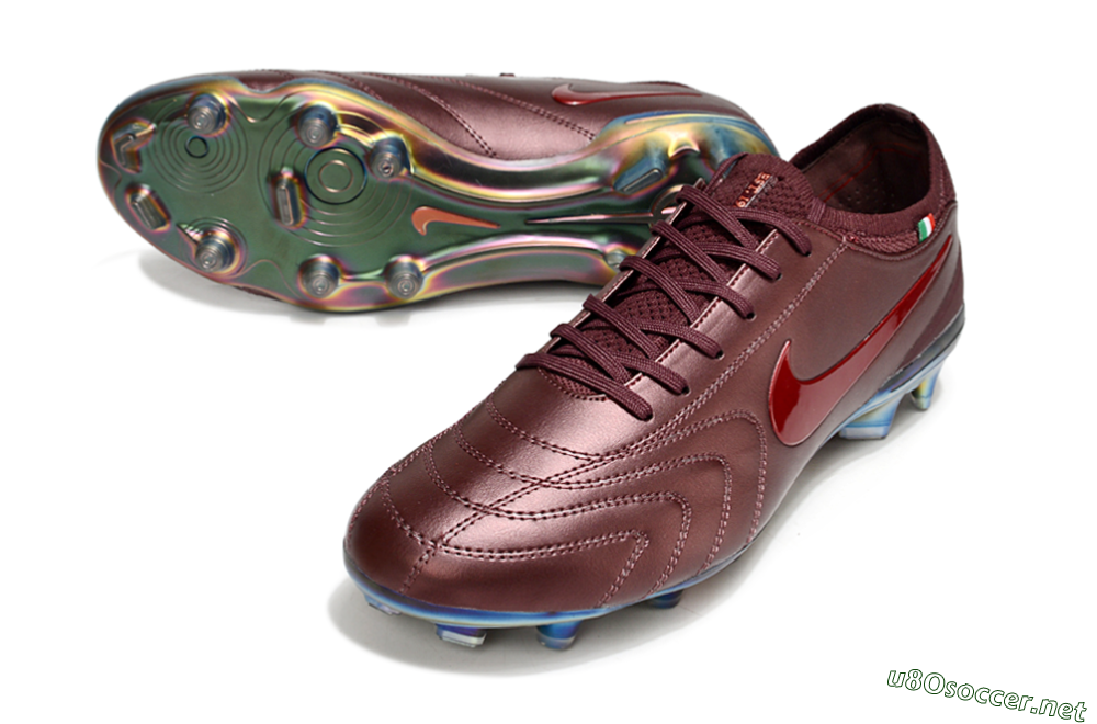 Men's Nike Tiempo Legend 10 Elite FG Football Boots - Red/Gold 3
