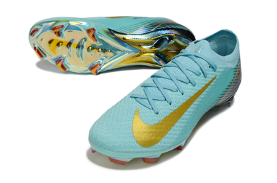 Unisex Nike Air Zoom Mercurial Vapor 16 Elite FG Football Boots - Jade/Gold/Blue
