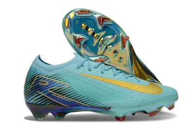 Unisex Nike Air Zoom Mercurial Vapor 16 Elite FG Football Boots - Jade/Gold/Blue