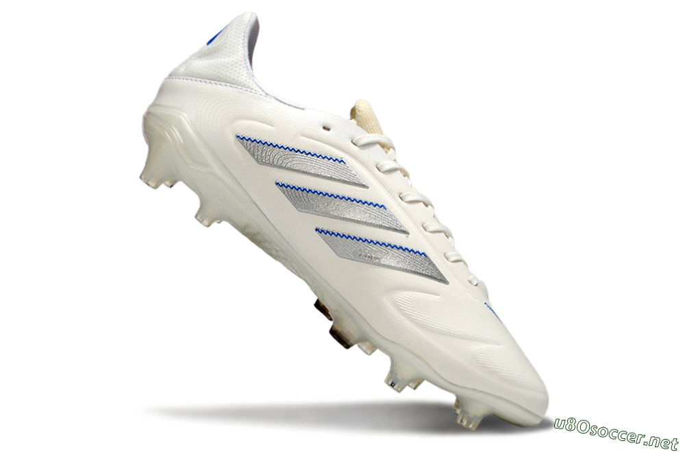 Men's Adidas Copa Pure 3 Elite FG Football Boots - White/Silver/Blue 4