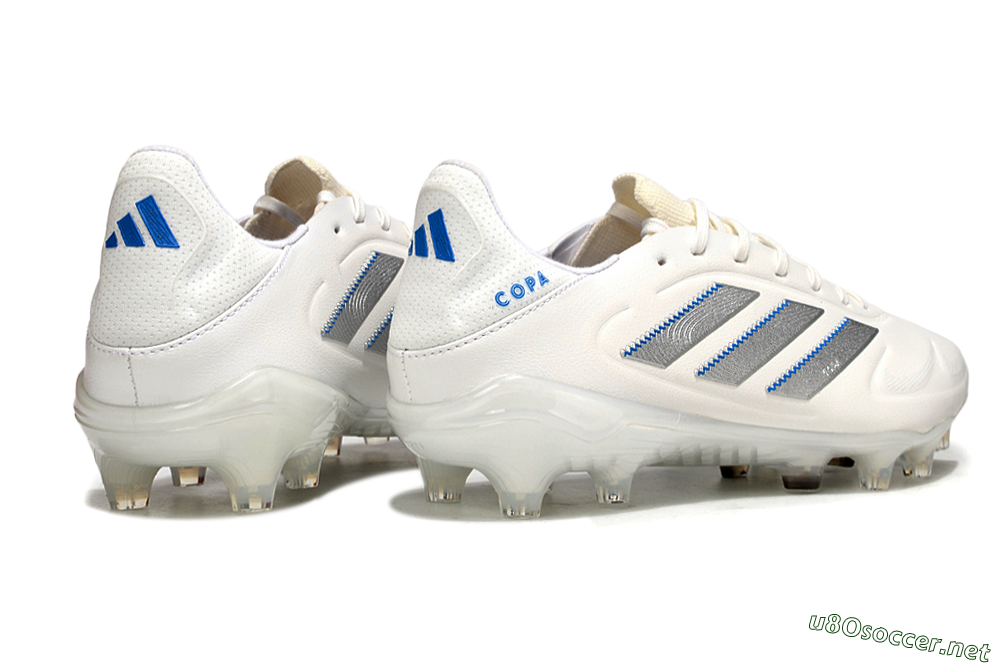 Men's Adidas Copa Pure 3 Elite FG Football Boots - White/Silver/Blue 6