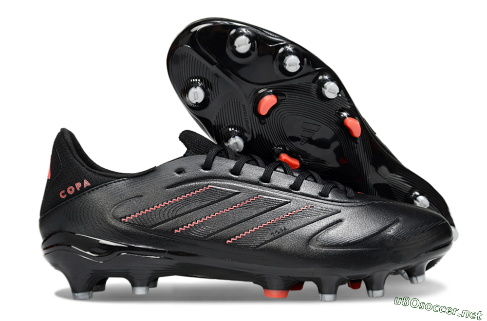 Men's Adidas Copa Pure 3 Elite FG Football Boots - Black/Red 2