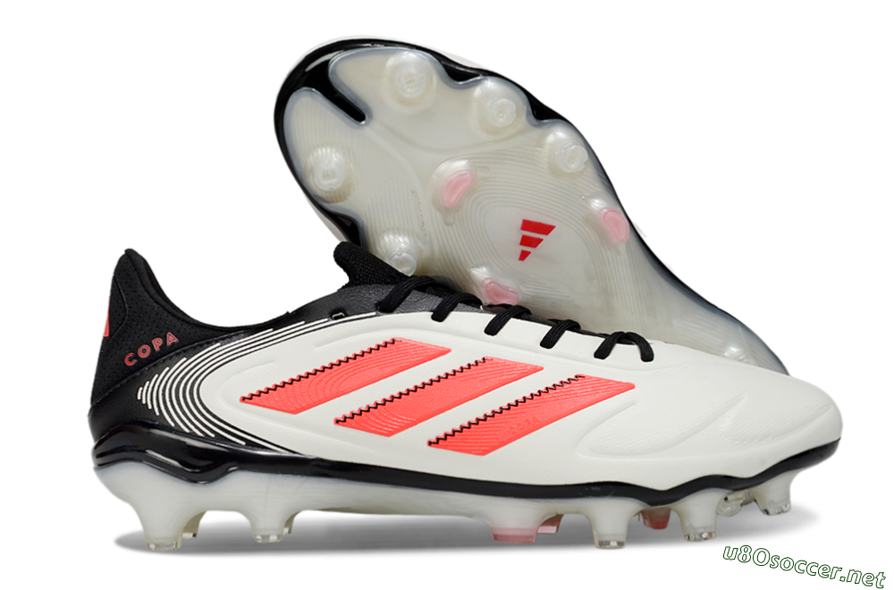 Men's Adidas Copa Pure 3 Elite FG Football Boots - White/Red/Black 2