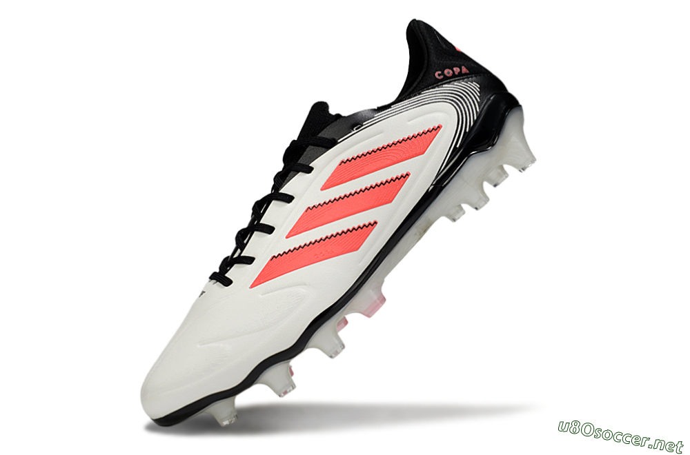 Men's Adidas Copa Pure 3 Elite FG Football Boots - White/Red/Black 5