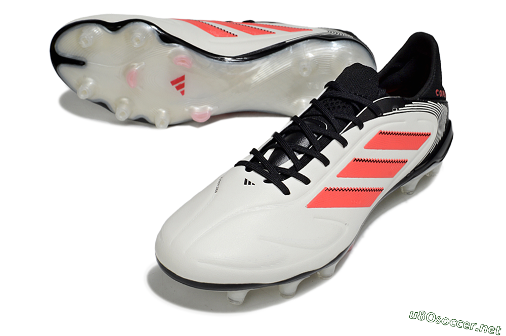 Men's Adidas Copa Pure 3 Elite FG Football Boots - White/Red/Black 3