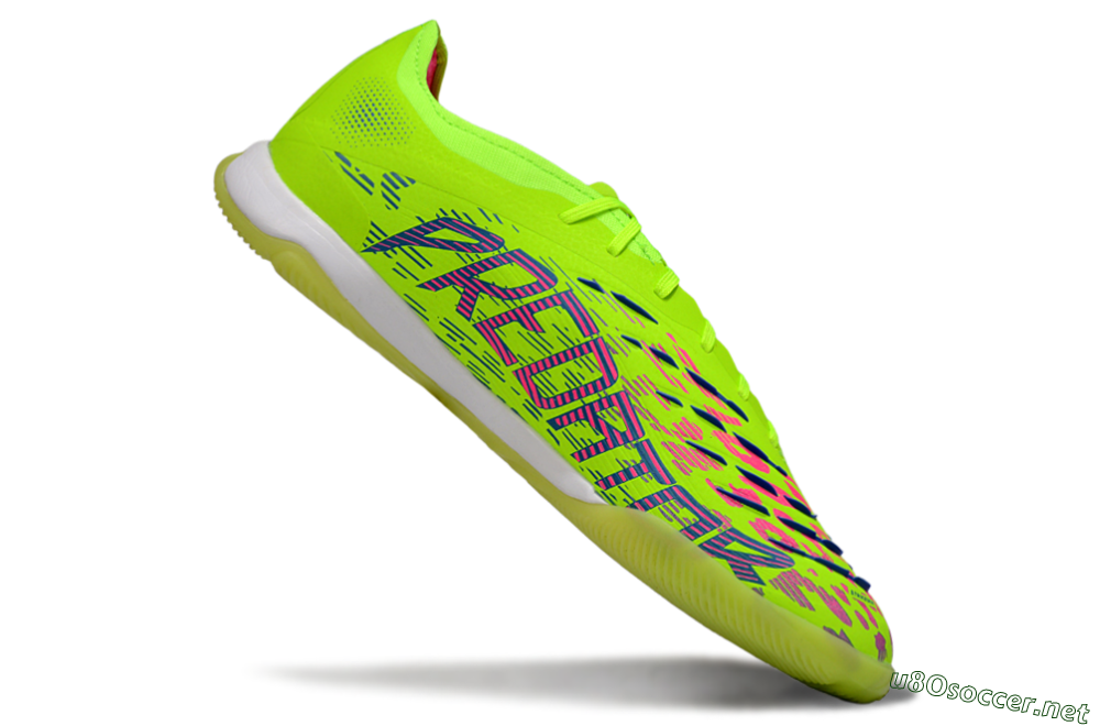 Men's Adidas Predator 25 Elite IC Football Shoes - Yellow/Pink/White 4