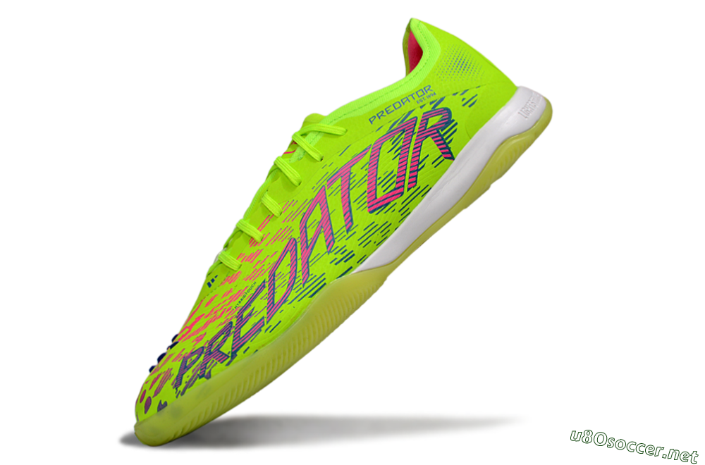 Men's Adidas Predator 25 Elite IC Football Shoes - Yellow/Pink/White 5