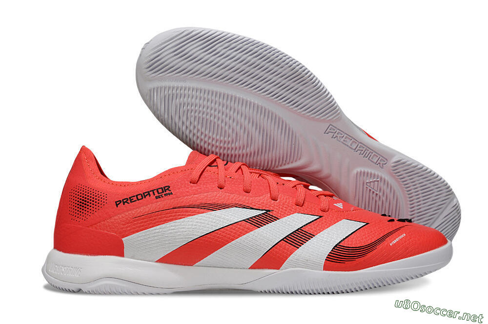 Men's Adidas Predator 25 Elite IC Football Shoes - Red/White/Black 2