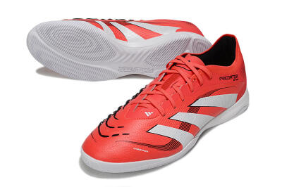 Men's Adidas Predator 25 Elite IC Football Shoes - Red/White/Black