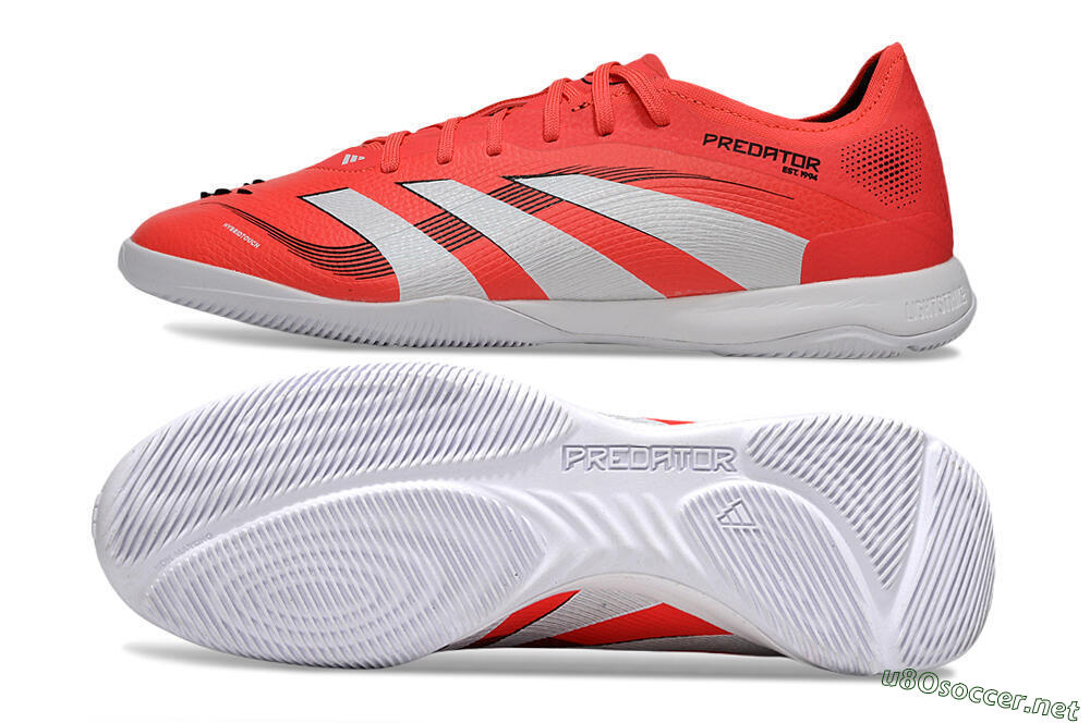 Men's Adidas Predator 25 Elite IC Football Shoes - Red/White/Black 1