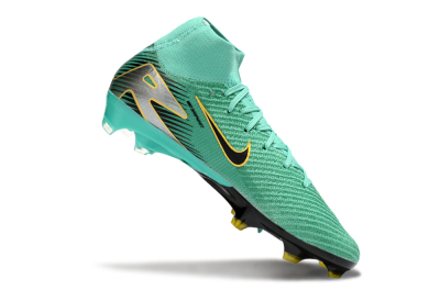 Men's Nike Air Zoom Mercurial Superfly 10 Elite FG Football Boots - Jade/Black/Silver/Gold