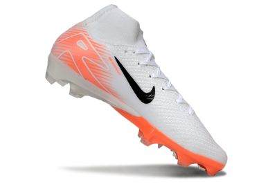 Men's Nike Air Zoom Mercurial Superfly 10 Elite FG Football Boots - White/Black/Orange