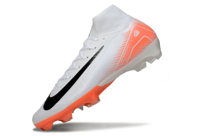 Men's Nike Air Zoom Mercurial Superfly 10 Elite FG Football Boots - White/Black/Orange