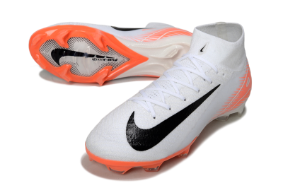 Men's Nike Air Zoom Mercurial Superfly 10 Elite FG Football Boots - White/Black/Orange