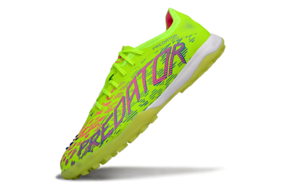 Men's Adidas Predator 25 Elite TF Football Shoes - Yellow/Pink/White