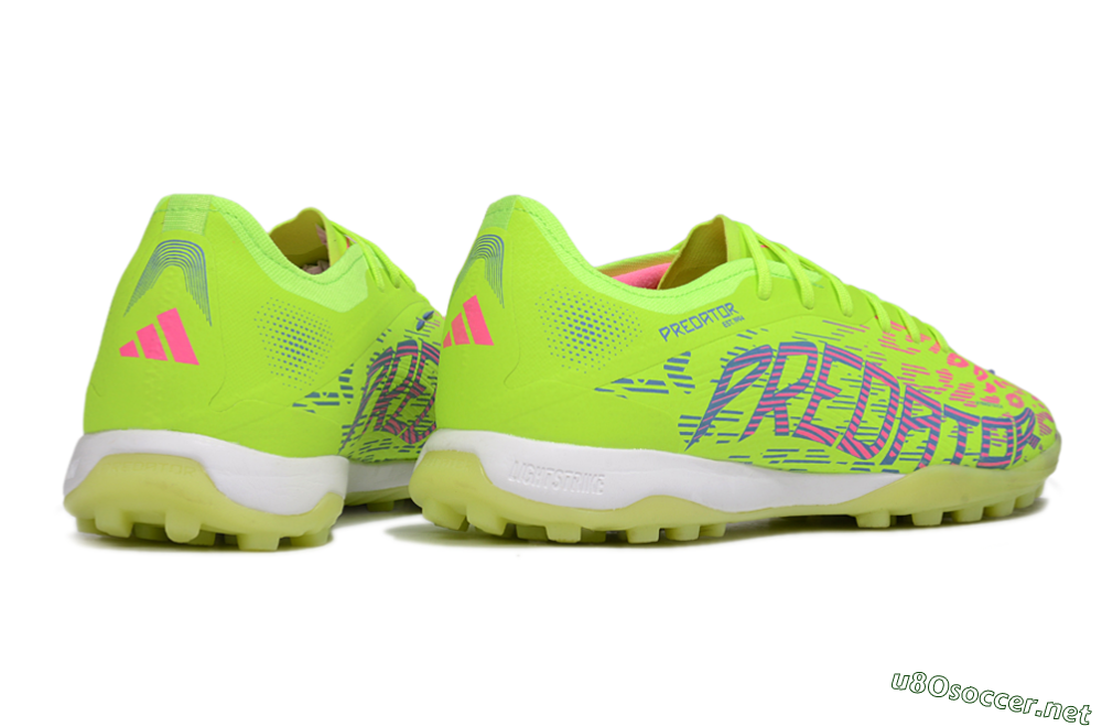 Men's Adidas Predator 25 Elite TF Football Shoes - Yellow/Pink/White 6