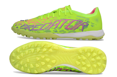 Men's Adidas Predator 25 Elite TF Football Shoes - Yellow/Pink/White