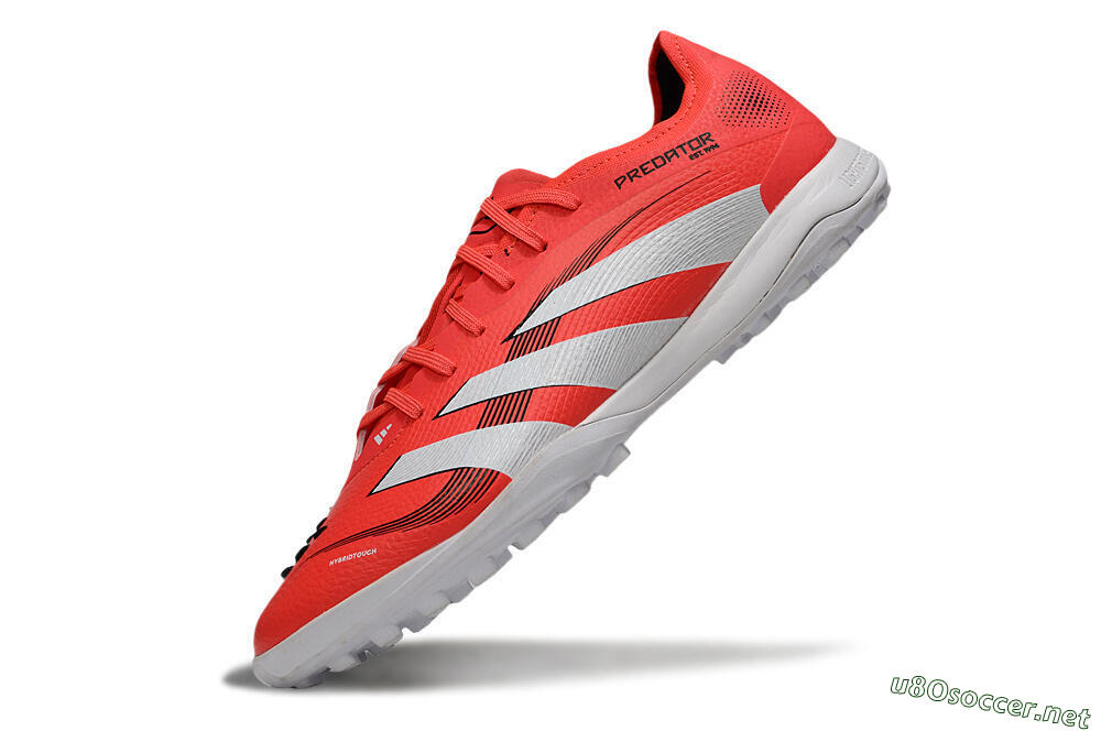Men's Adidas Predator 25 Elite TF Football Shoes - Red/White/Black 5