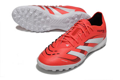 Men's Adidas Predator 25 Elite TF Football Shoes - Red/White/Black