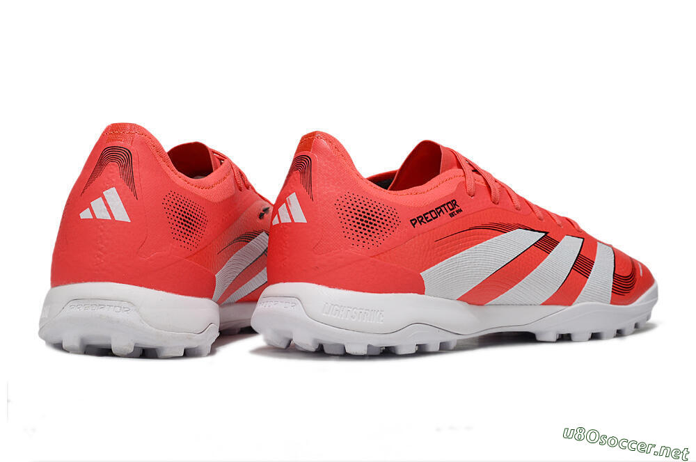 Men's Adidas Predator 25 Elite TF Football Shoes - Red/White/Black 6