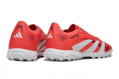 Men's Adidas Predator 25 Elite TF Football Shoes - Red/White/Black