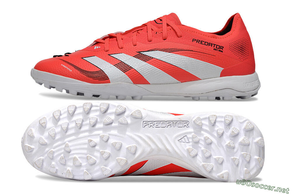 Men's Adidas Predator 25 Elite TF Football Shoes - Red/White/Black 1