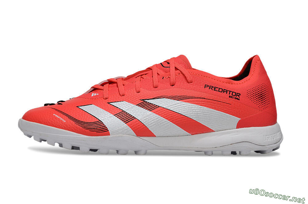 Men's Adidas Predator 25 Elite TF Football Shoes - Red/White/Black 0