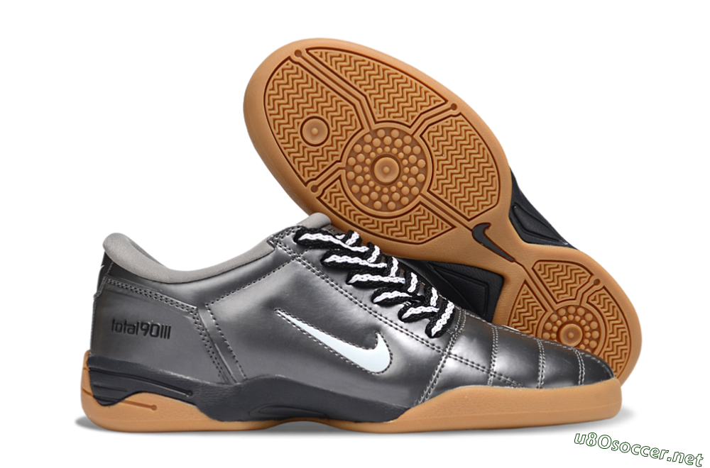 Men's Nike Total 90 II IC Football Shoes - Grey/White 2