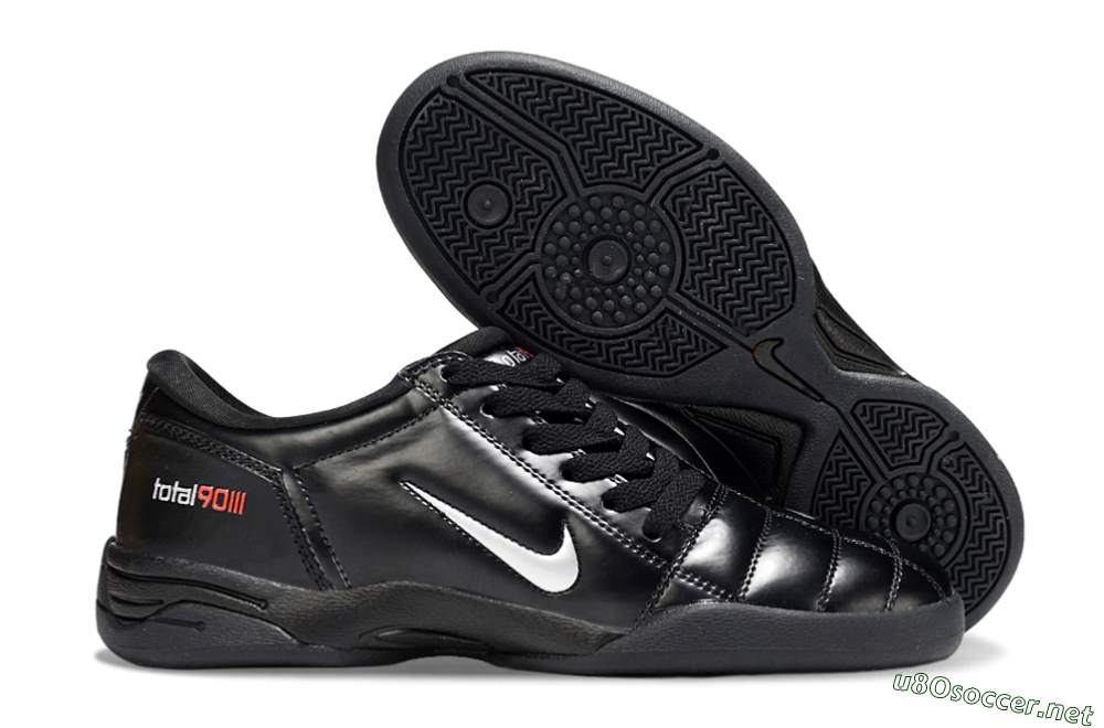Men's Nike Total 90 II IC Football Shoes - Black/White/Red 2
