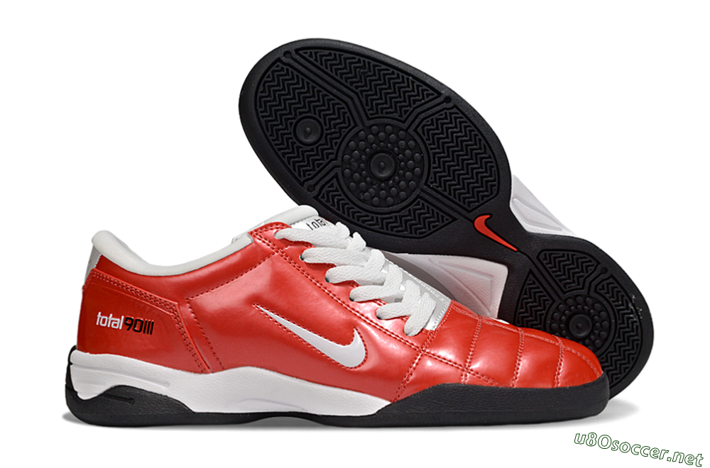 Men's Nike Total 90 II IC Football Shoes - Red/White/Black 2