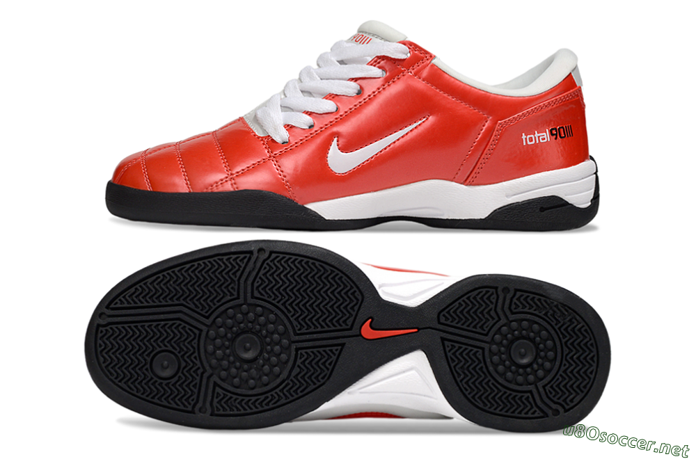 Men's Nike Total 90 II IC Football Shoes - Red/White/Black 1