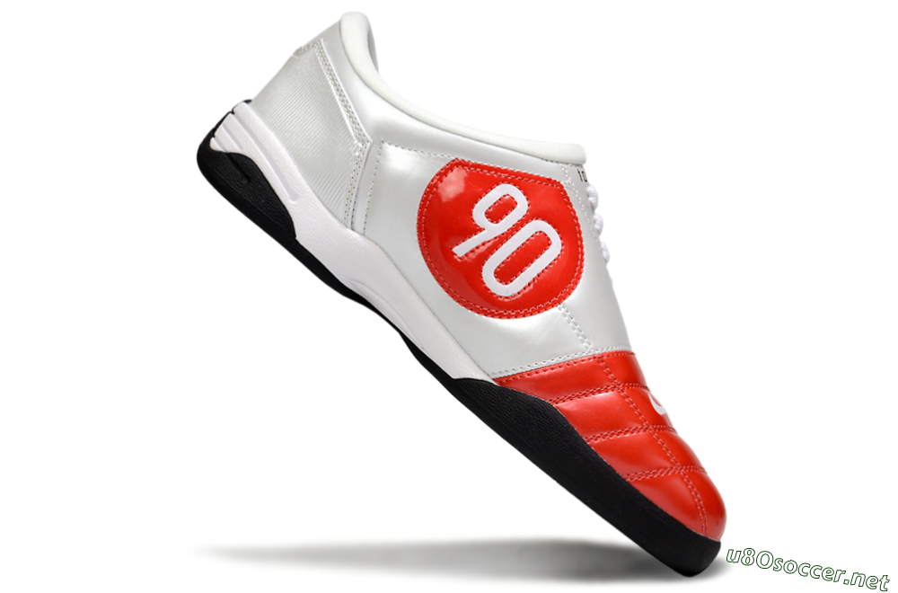 Men's Nike Total 90 II IC Football Shoes - Red/White/Black 4