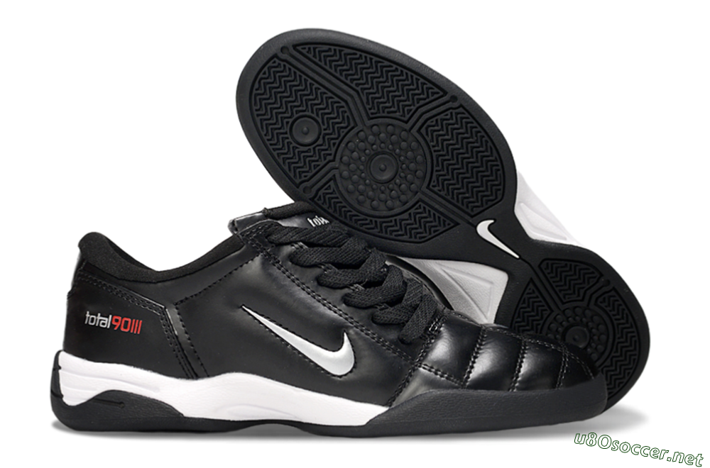 Men's Nike Total 90 II IC Football Shoes - Black/White 2